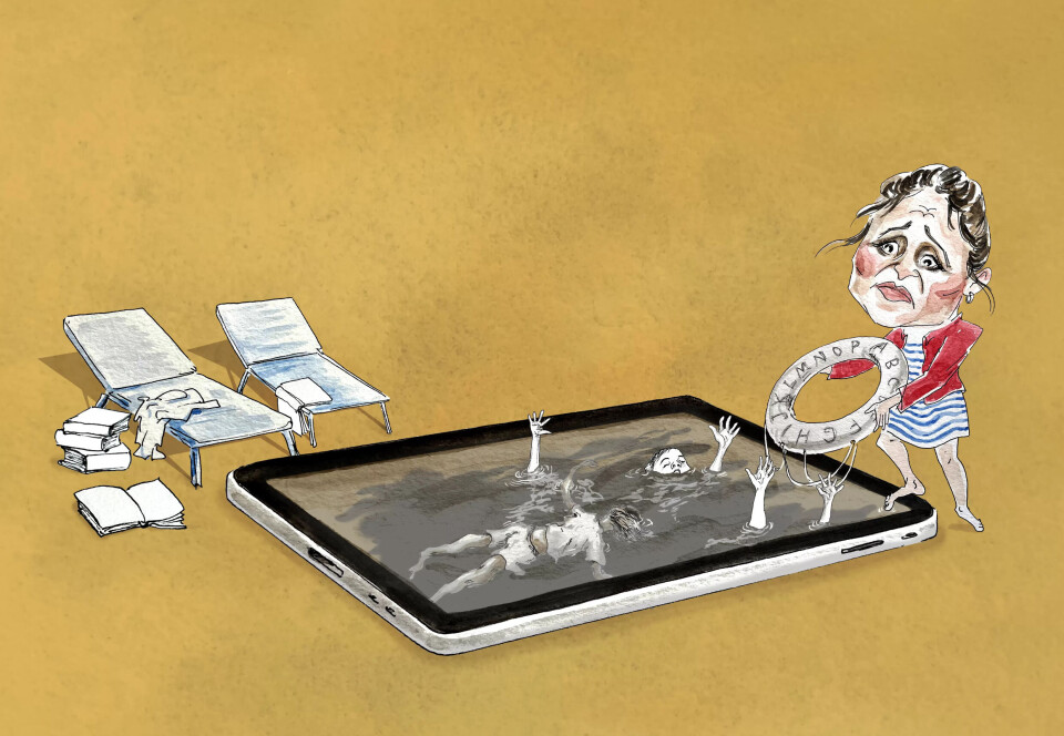 iPad-bobla som brast